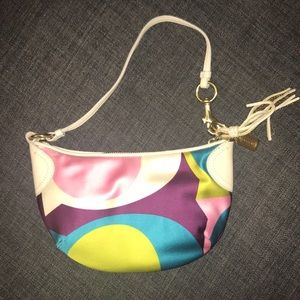 Coach Vibrant Multicolor Scarf Hobo Bag